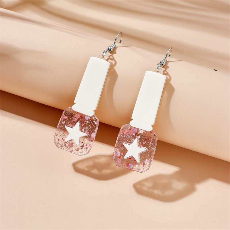Shiny Star Arylic Sequins Women's Drop Earrings
