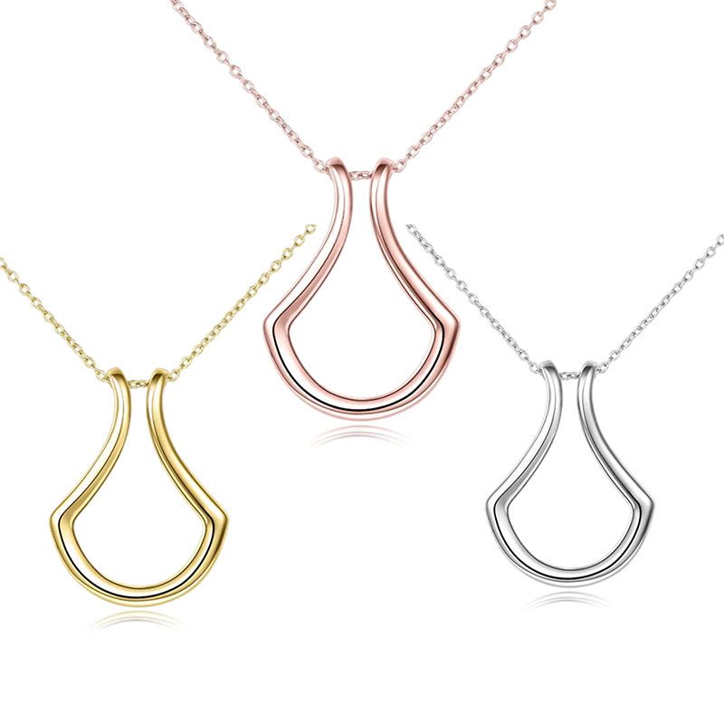 Simple Style Geometric Titanium Steel Pendant Necklace