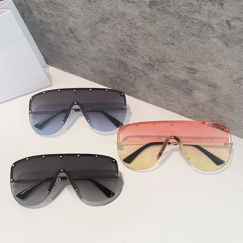 Casual Geometric Pc Square Frameless Men's Sunglasses
