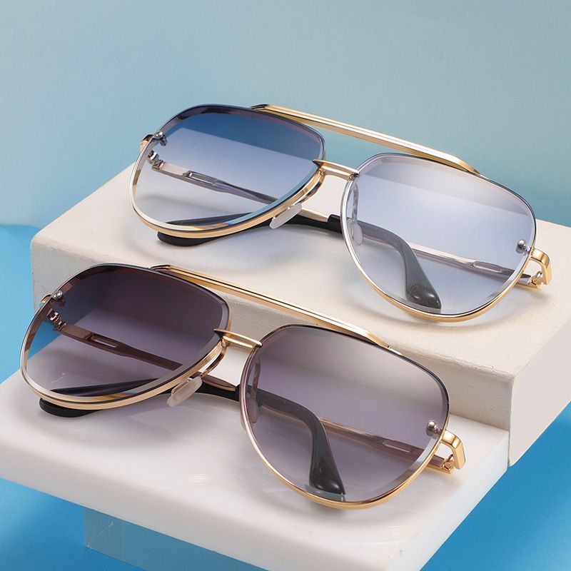 Streetwear Geometric Pc Round Frame Full Frame Men's Sunglasses