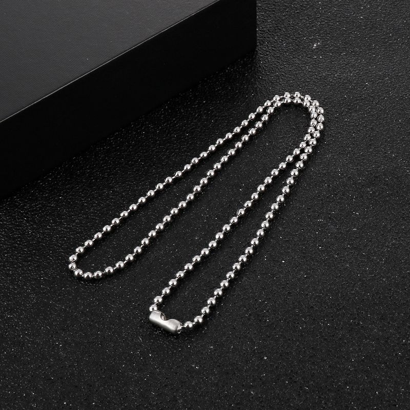 Simple Style Solid Color Stainless Steel Necklace