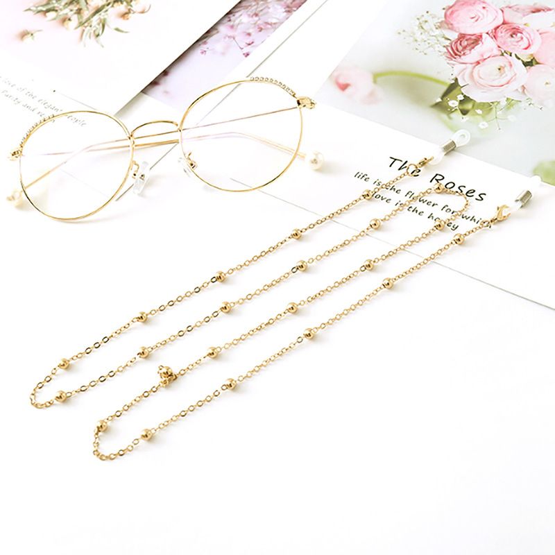Basic Simple Style Round Dots Alloy Unisex Glasses Chain