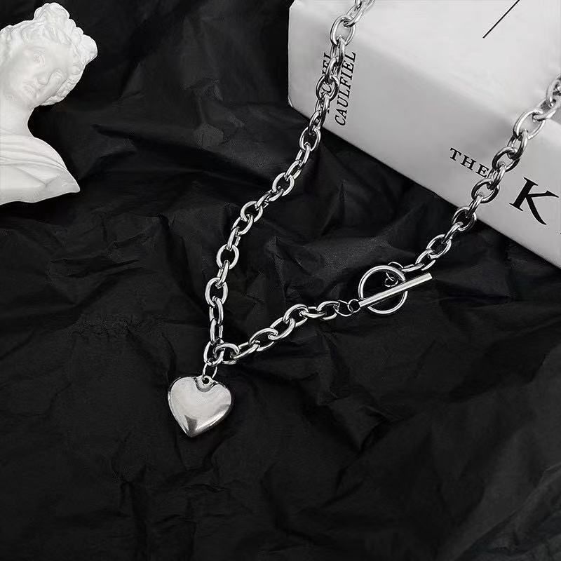 Modern Style Simple Style Heart Shape Alloy Women's Bracelets Necklace