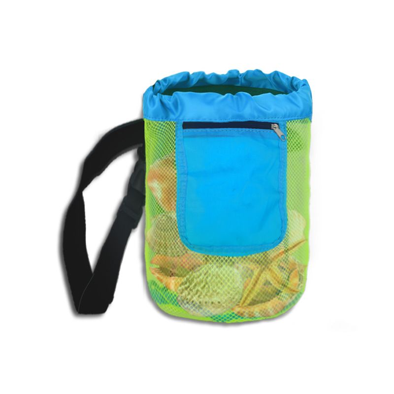 Summer Beach Children Shell Buggy Bag Carrying Case Outdoor Seaside Toy Shell Collection Bag Mesh Bag