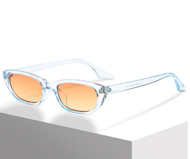 Retro Solid Color Pc Oval Frame Full Frame Women's Sunglasses