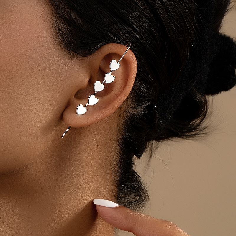 Simple Style Artistic Heart Shape Alloy Plating Women's Earrings