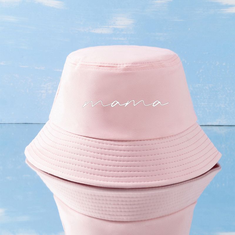 Unisex Casual Mama Letter Printing Wide Eaves Bucket Hat