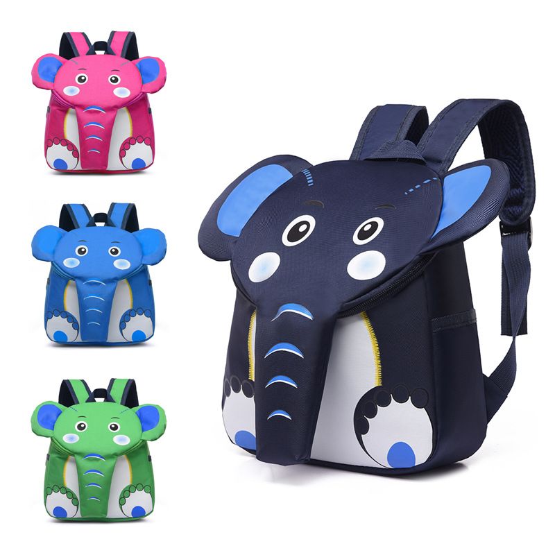 Kid'S Medium Oxford Cloth Animal Cute Square Zipper Fashion Backpack