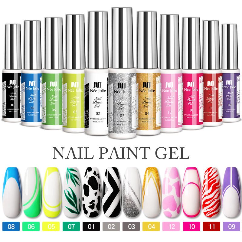 Casual Solid Color Resin Nail Polish 1 Piece