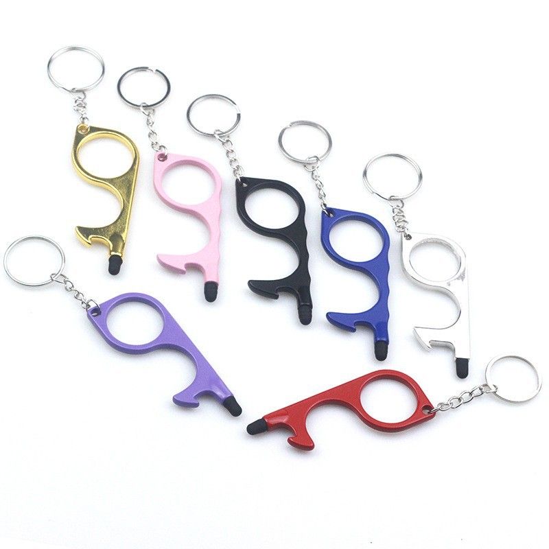 Simple Style Solid Color Alloy Plating Keychain