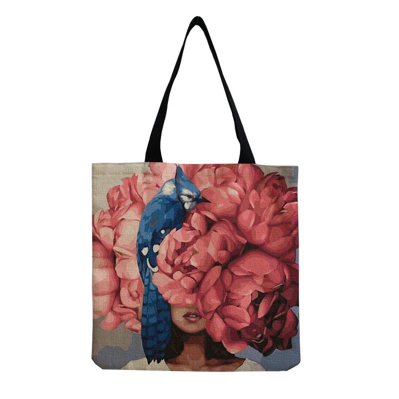 Mujeres Casual Flor Bolsa De La Compra