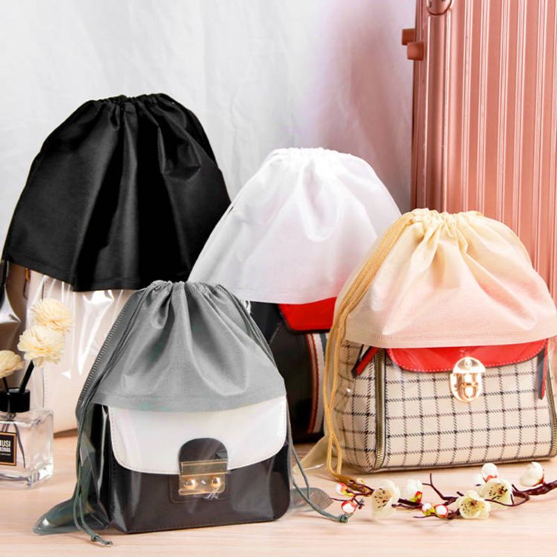 Simple Style Solid Color Storage Bag