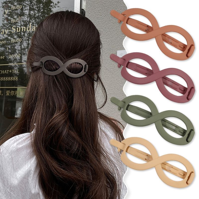 Simple Style Solid Color Arylic Hair Clip