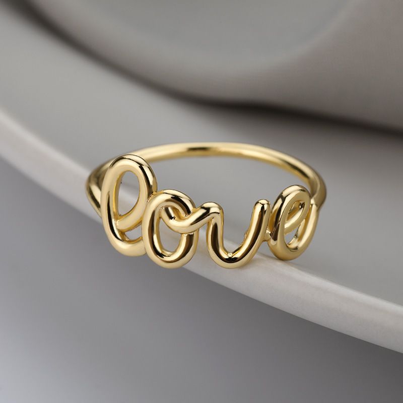 Romantic Love Copper Plating Rings