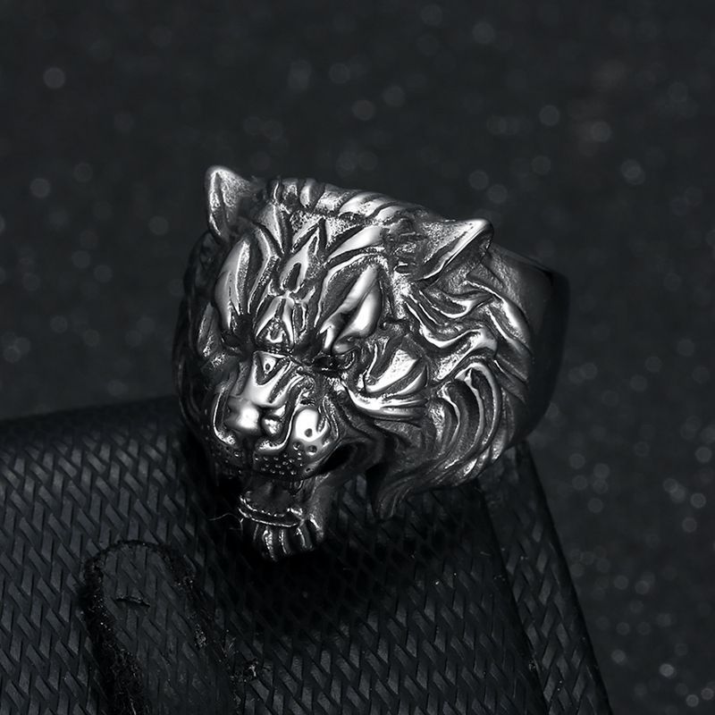 Retro Animal Stainless Steel Men's Rings