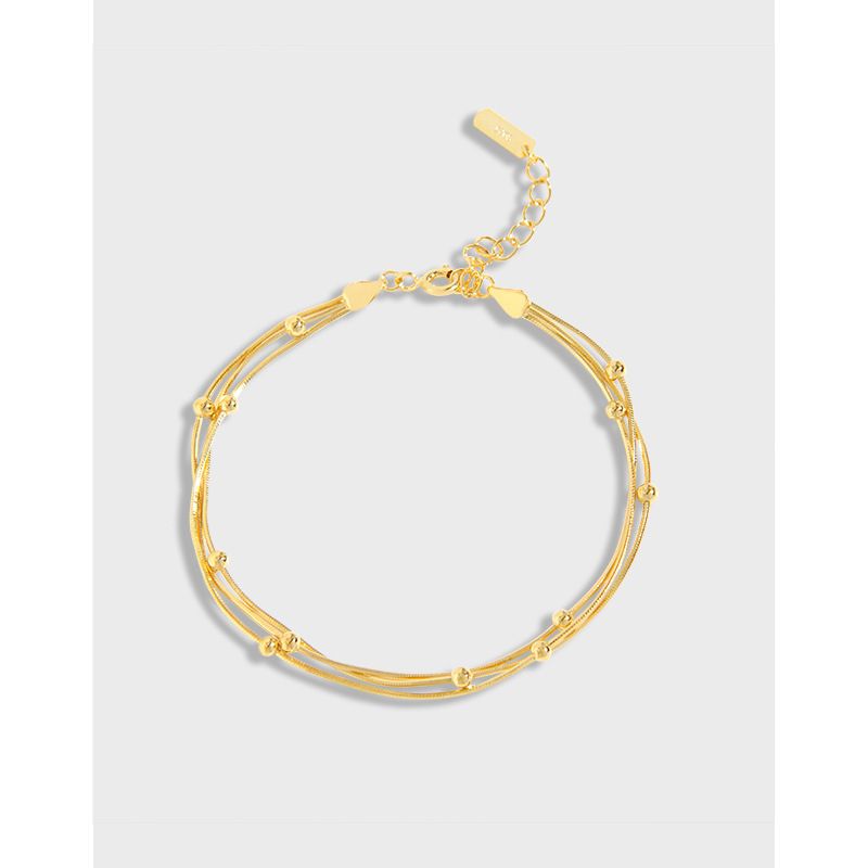 Ig-stil Basic Geometrisch Sterling Silber Überzug 18 Karat Vergoldet Weißgold Plattiert Armbänder
