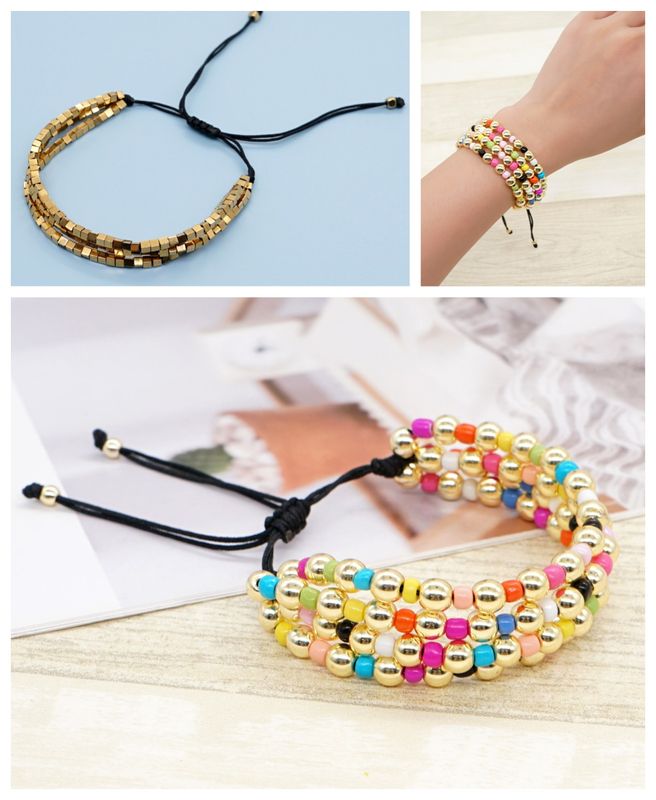Ig Style Geometric Stone Wholesale Bracelets