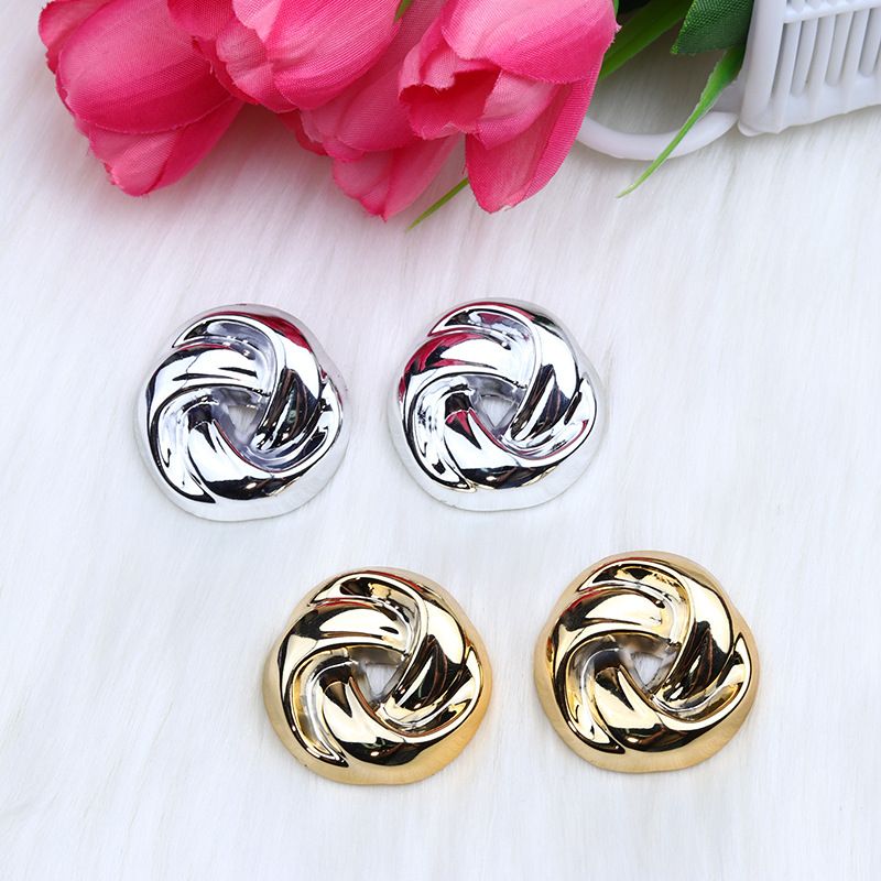 Simple Style Twist Arylic Plating Women's Ear Studs