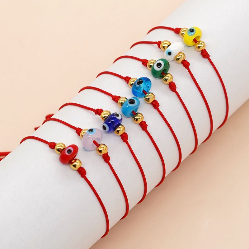 Casual Ethnic Style Eye Glass Rope Beaded Braid Women's Bracelets