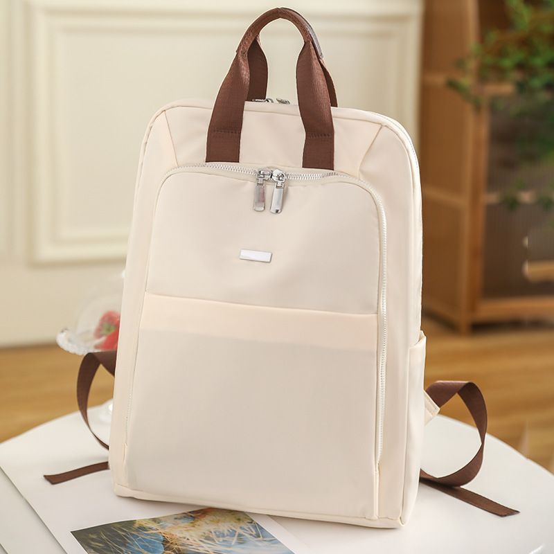 Women's Basic Streetwear Solid Color Nylon Travel Bags