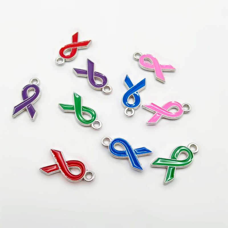 Simple Style Ribbon Alloy Enamel Plating Silver Plated Jewelry Accessories