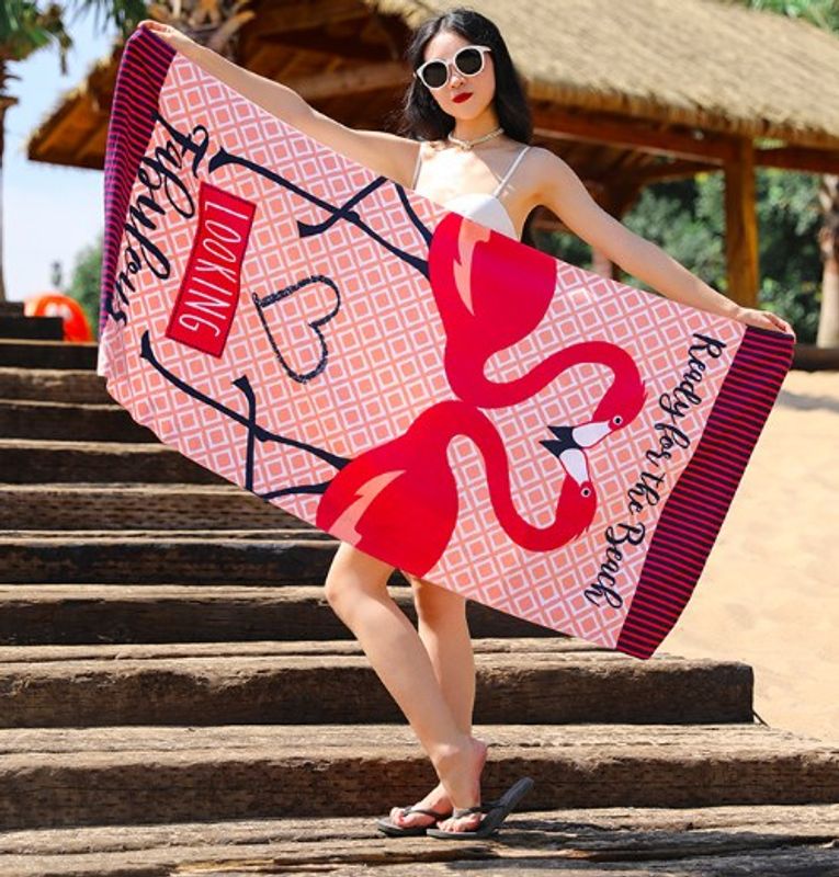 Vacation Flamingo Beach Towels