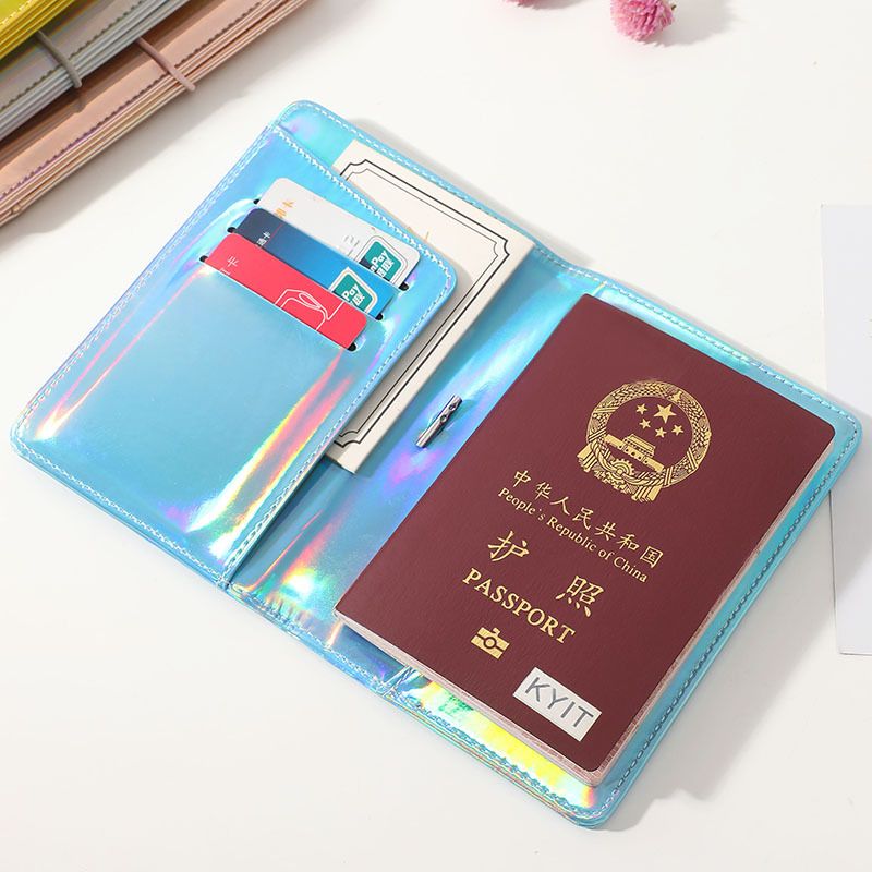 Unisex Fashion Solid Color Pu Leather Passport Holders