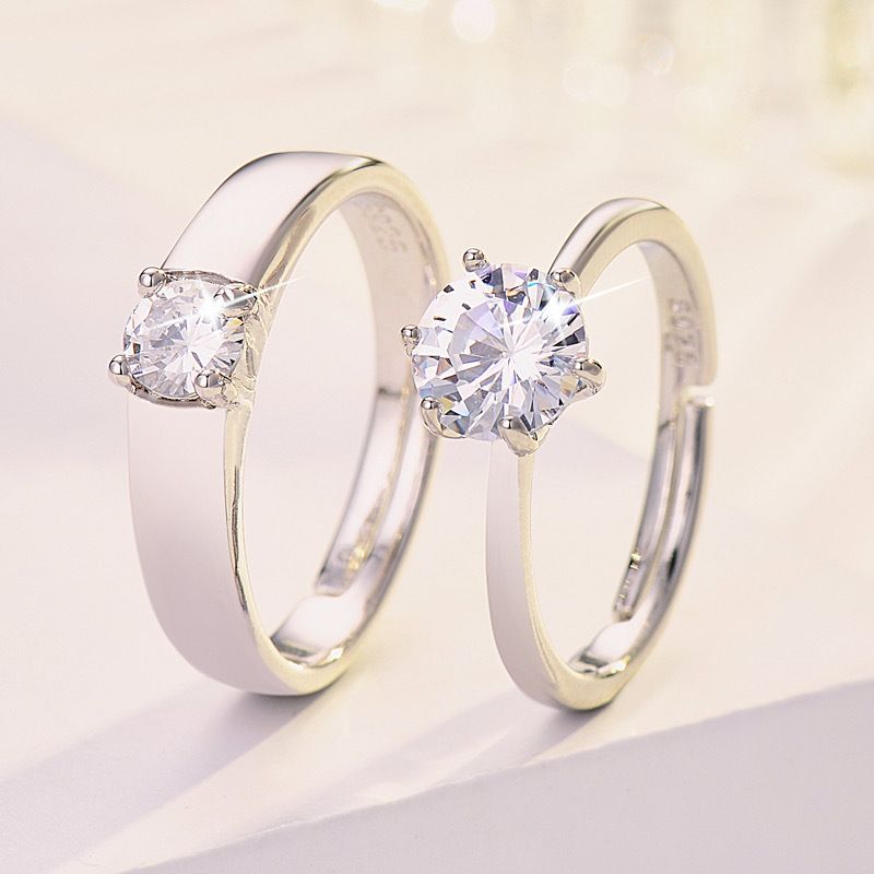 Elegant Romantisch Glänzend Geometrisch Messing Inlay Künstliche Edelsteine Offener Ring