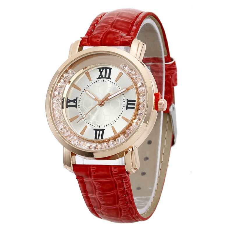 Casual Color Sólido Hebilla Cuarzo Relojes De Mujer