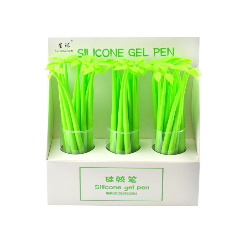 Cartoon Clover Sunflower Silicone Gel Pen Creative Leaf Soft Glue Gel Pen