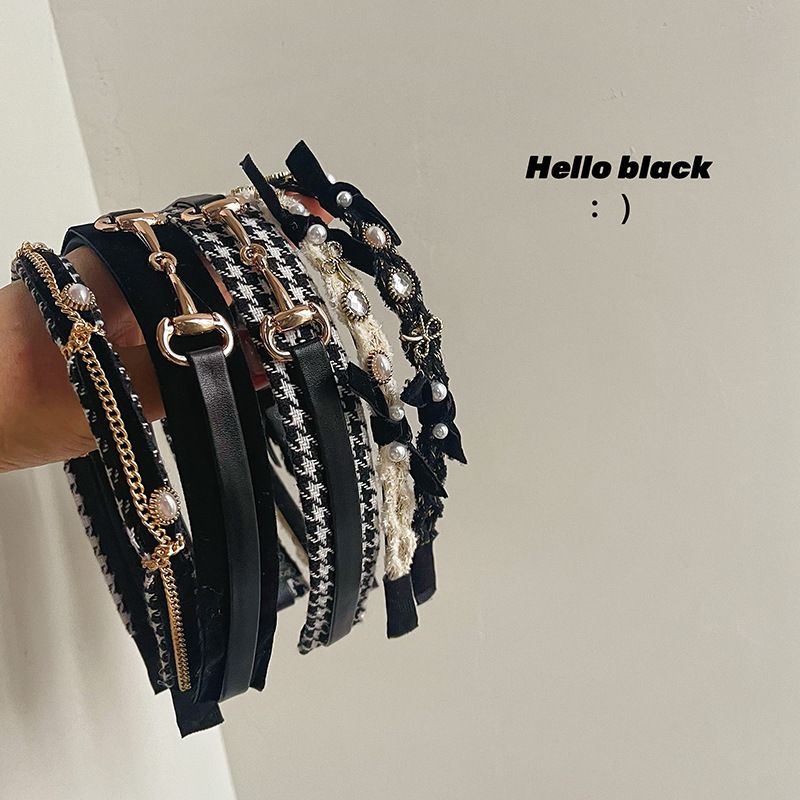 Sweet Color Block Alloy Handmade Hair Band