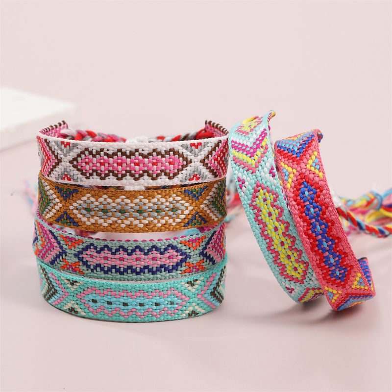 Ethnic Style Geometric Polyester Cotton Knitting Unisex Bracelets