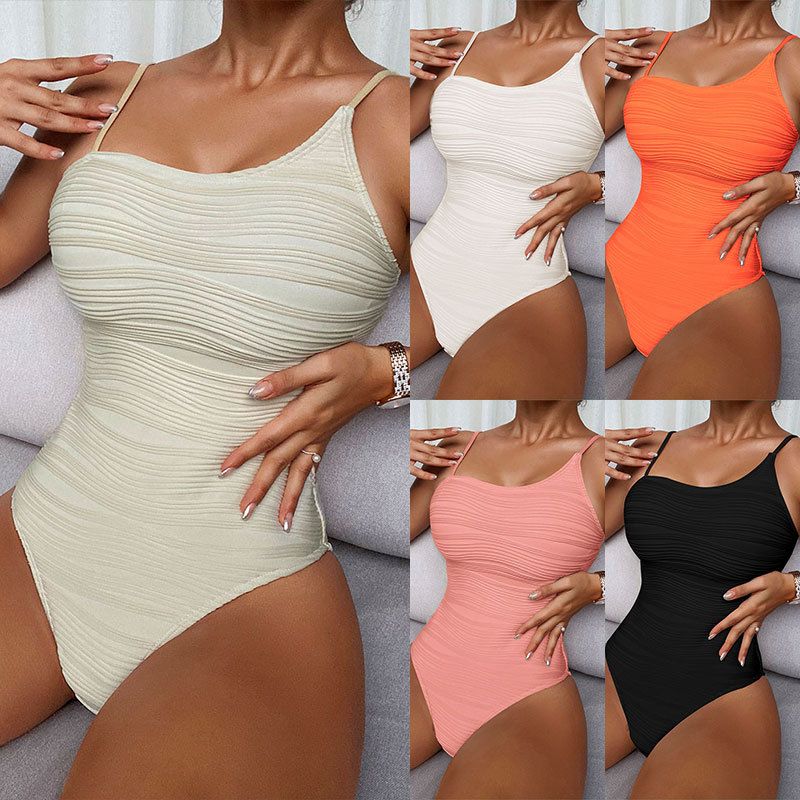 Women's Simple Style Solid Color 1 Piece One Piece
