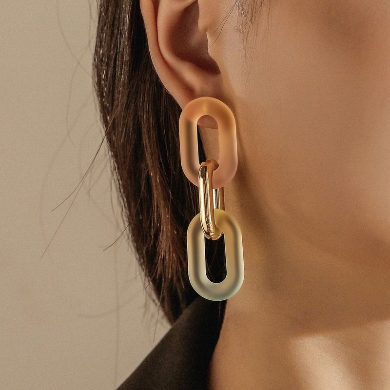 Basic Classic Style Geometric Plastic Resin Women's Drop Earrings