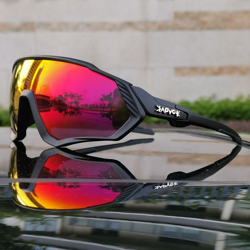 Simple Style Sports Color Block Biker Full Frame Sports Sunglasses