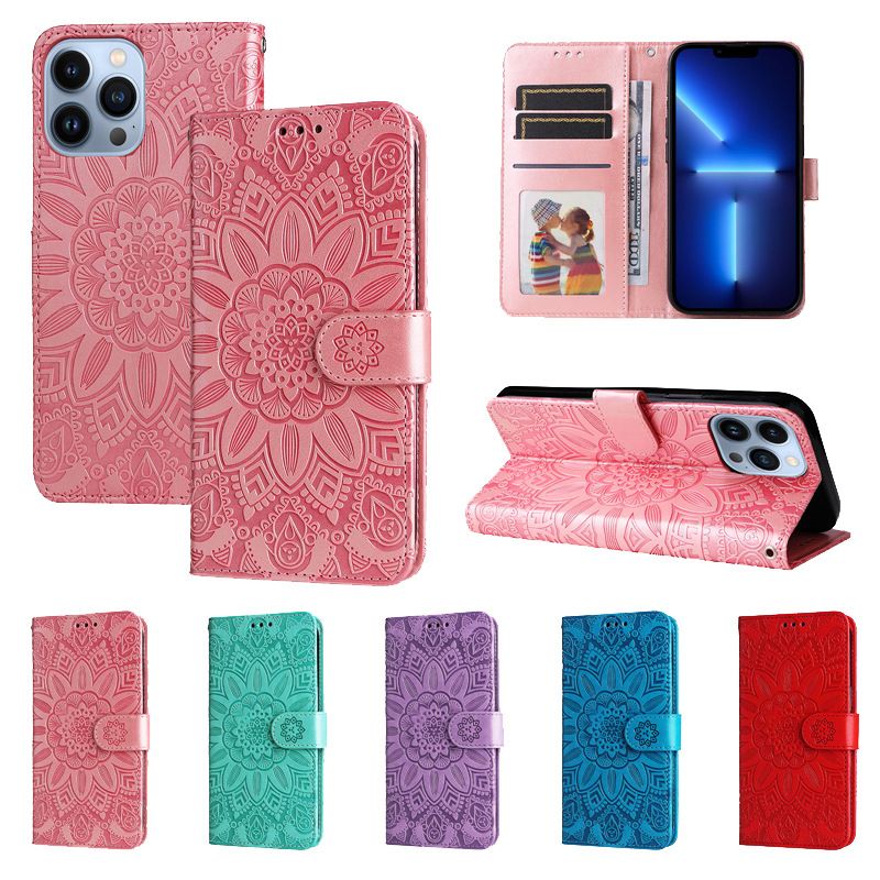 Fashion Flower Tpu Pu Leather  Millet   Phone Cases