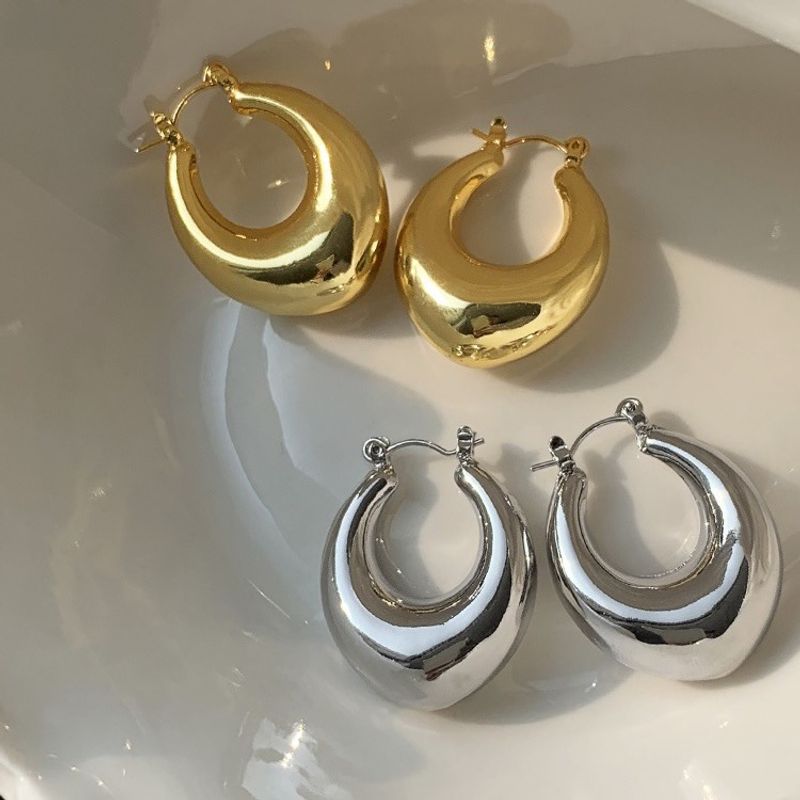 1 Paar Einfacher Stil U-form Überzug Harz Ohrringe