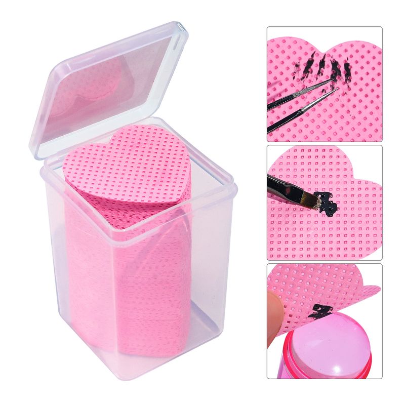 Casual Solid Color Plastic Nail Polish Removing Tissue 1 Piece