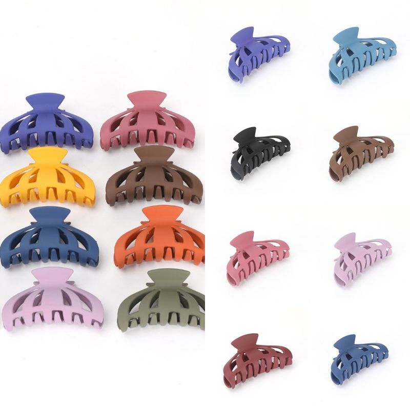 Basic Solid Color Plastic Hair Claws