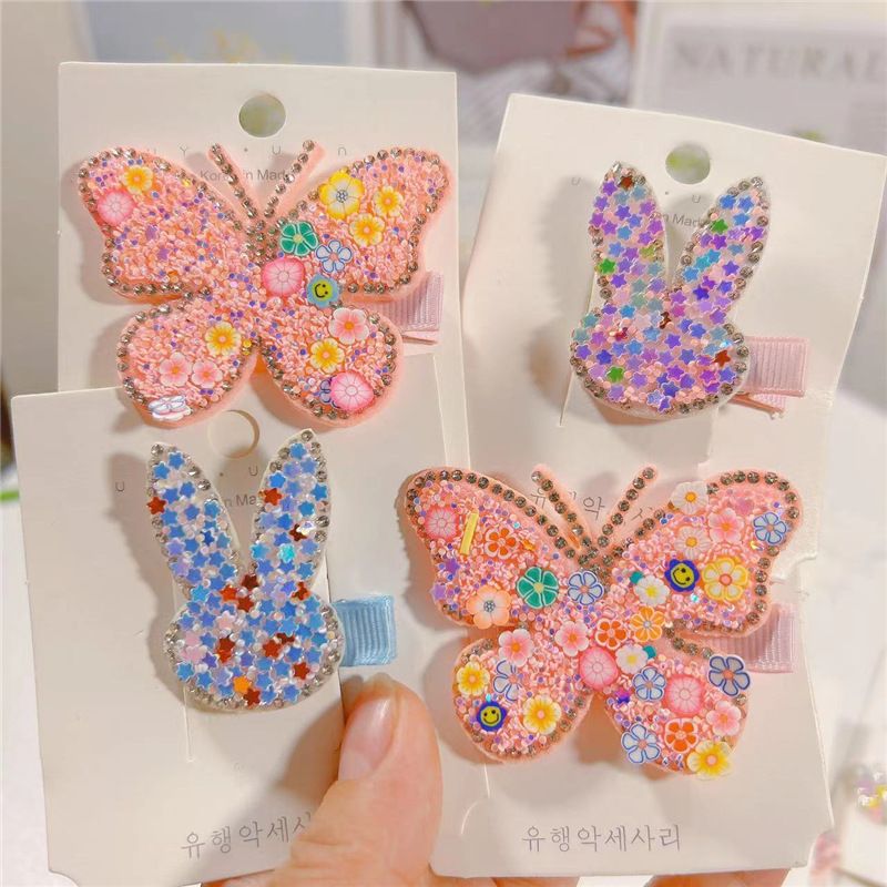 Cute Butterfly Imitation Pearl Hair Clip Hair Band