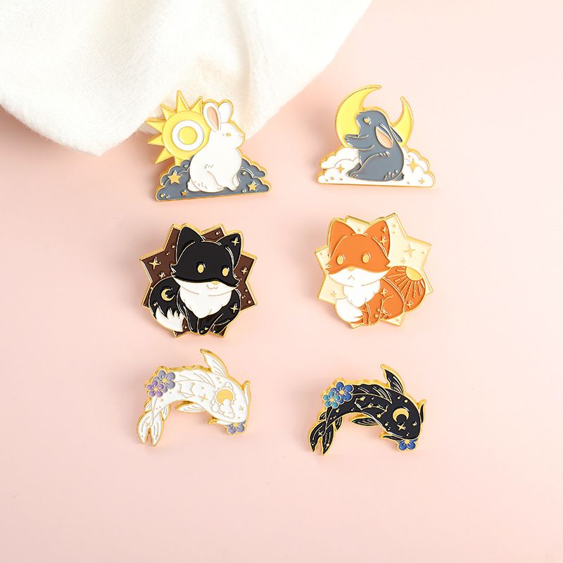 Cute Animal Alloy Stoving Varnish Unisex Brooches