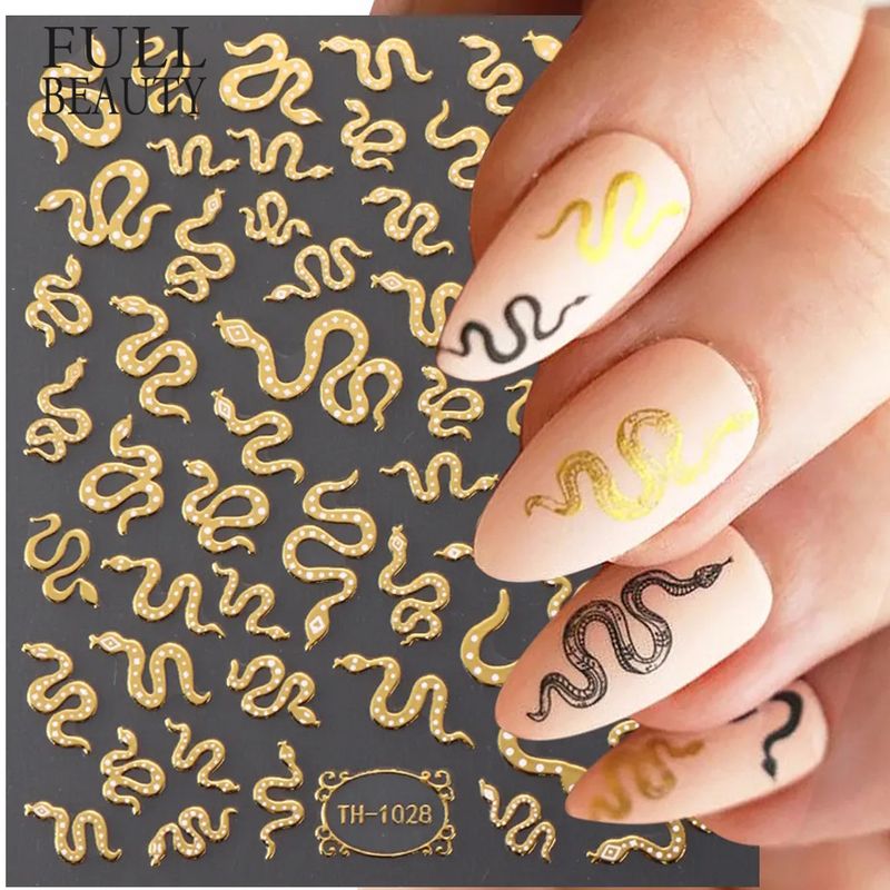 Streetwear Star Heart Shape Stickers Nail Patches 1 Set