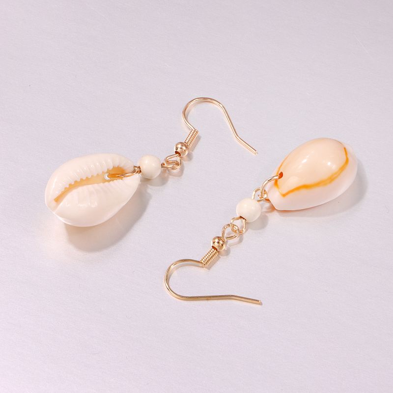 1 Paire Vacances Coquille Coquille Boucles D'oreilles