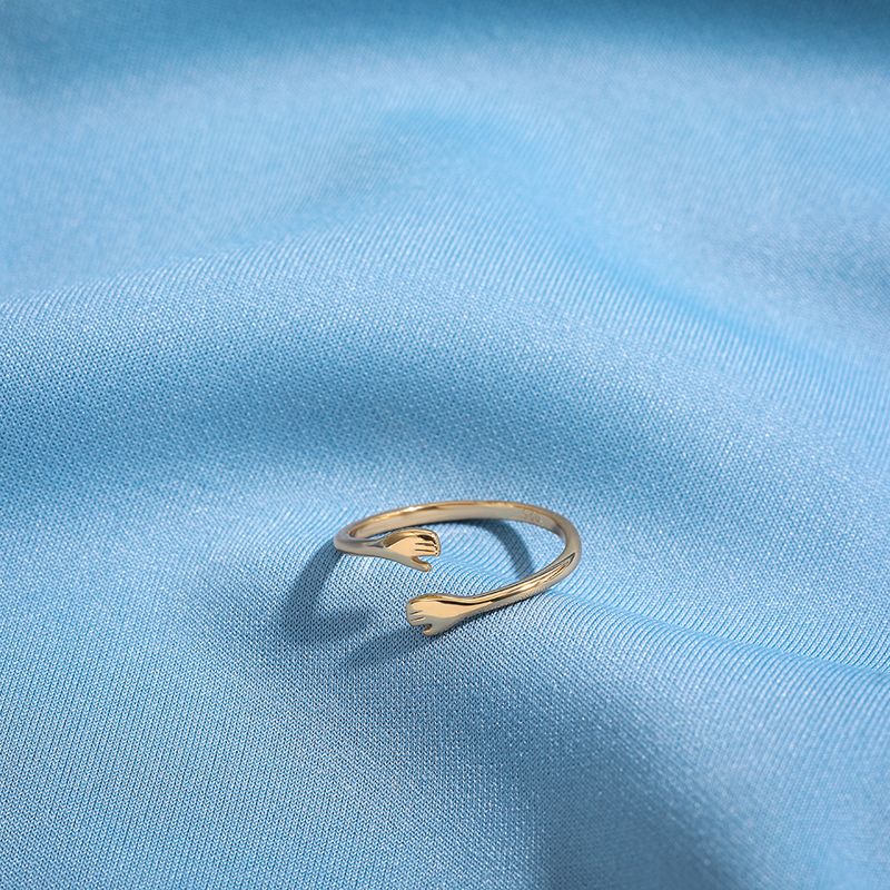 Romantic Hand Stainless Steel Rings