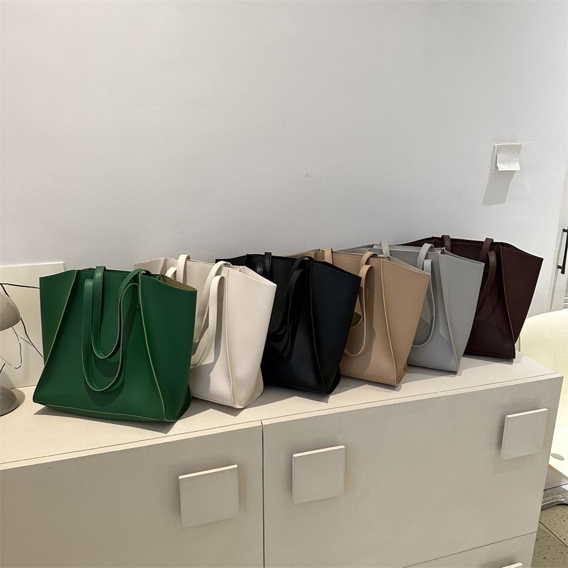 Women's All Seasons Pu Leather Elegant Basic Tote Bag Underarm Bag