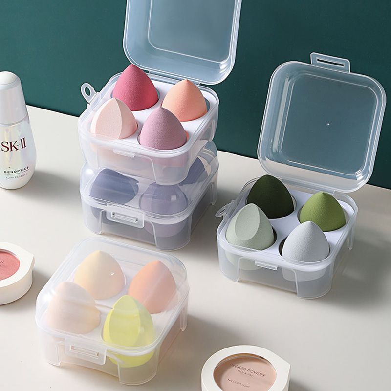 Simple Style Multicolor Hydrophilic Non-latex Makeup Sponge 1 Set