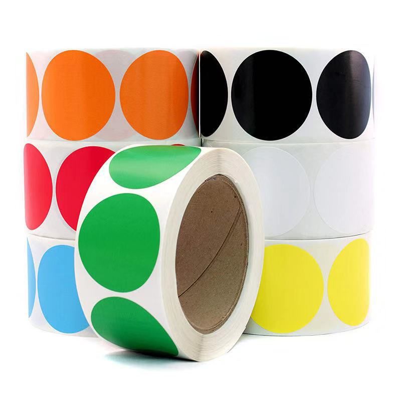 Color Dot Coated Paper Blank Classification Marker Sticker