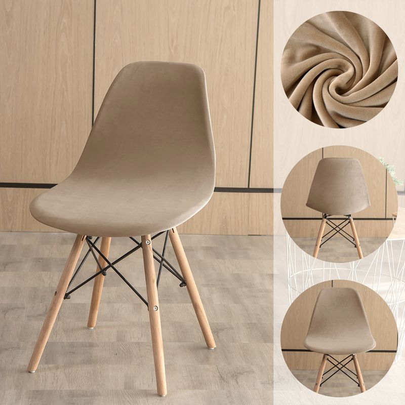 Elegant Solid Color Polyester Chair Cover