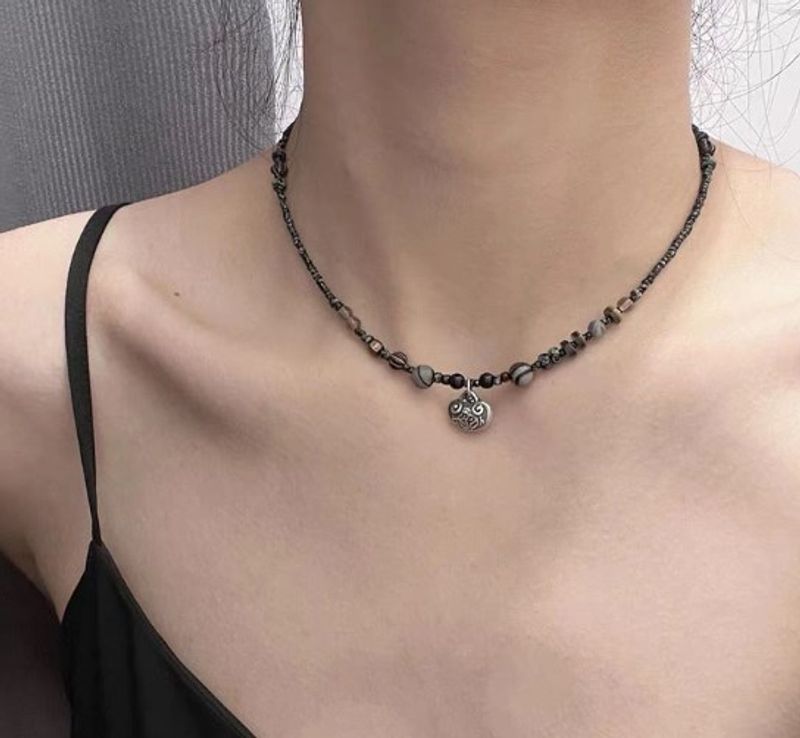 Chinoiserie Geometric Alloy Wholesale Pendant Necklace