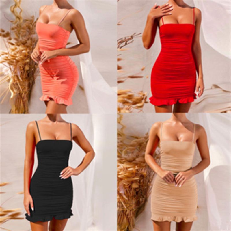Women's Sheath Dress Sexy Strapless Sleeveless Solid Color Short Mini Dress Banquet